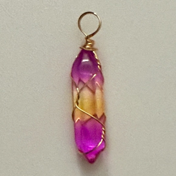 Brand New 5 Lovely Wire-Wrapped Gemstone Necklaces - Picture 2 of 11